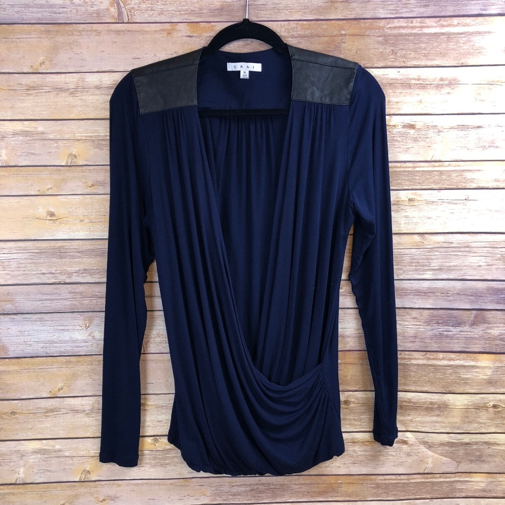 CAbi Midnight in Paris Luxury Tee Style 953 Top